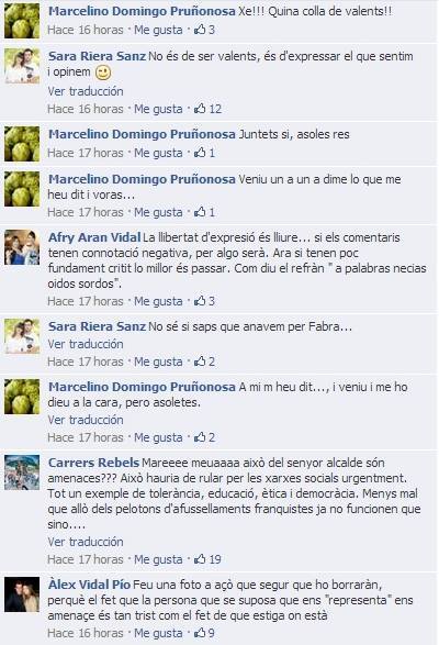 El alcalde de Benicarló amenaza por Facebook a los vecinos que prostestaron contra la gestión de Fabra